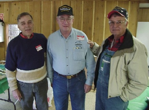 Left to right is Bill "Scrunch" Cernich, Glenn Barksdale, and Lynn "Dirty Rich" Richard.