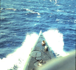Odax cruising in the Atlantic, probably on the way home from Europe 1970