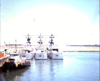 Photo taken from Odax bridge at Rota, Spain 1970