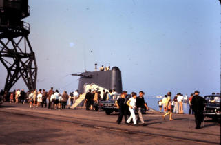 Odax moored at Cherbourg, France 1970